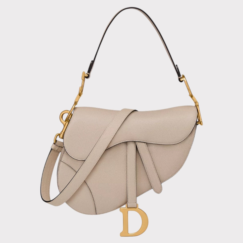 Beige Saddle Bag