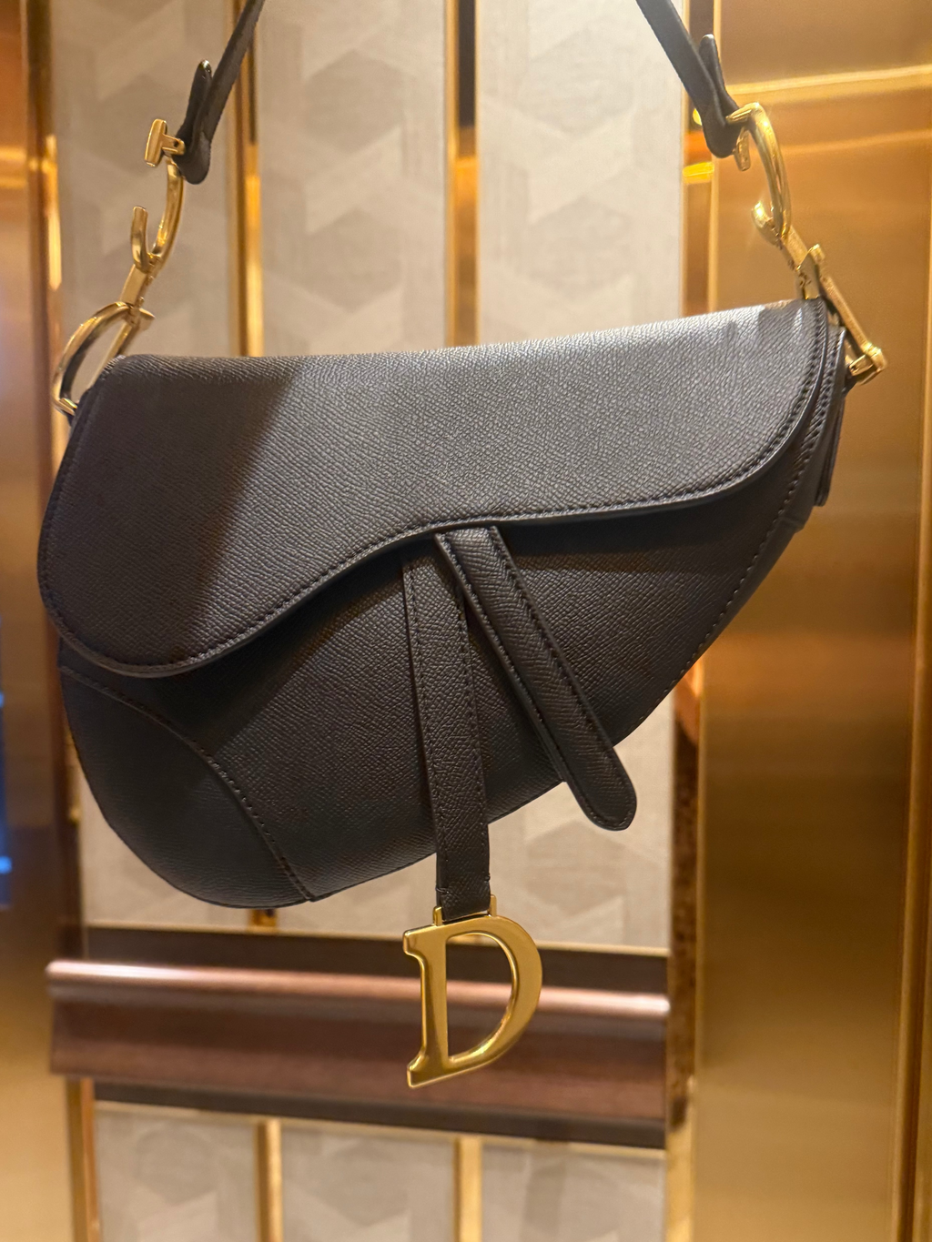 Black Saddle Bag